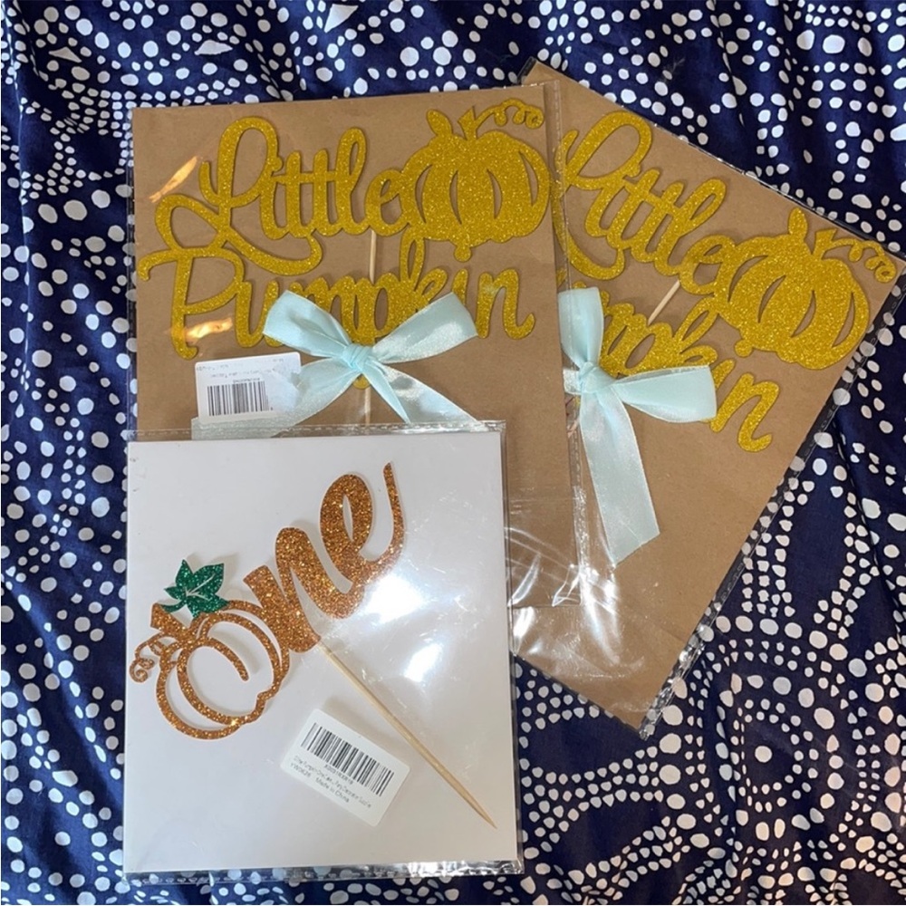 Fall First Birthday Party Decor - One & Little Pumpkin